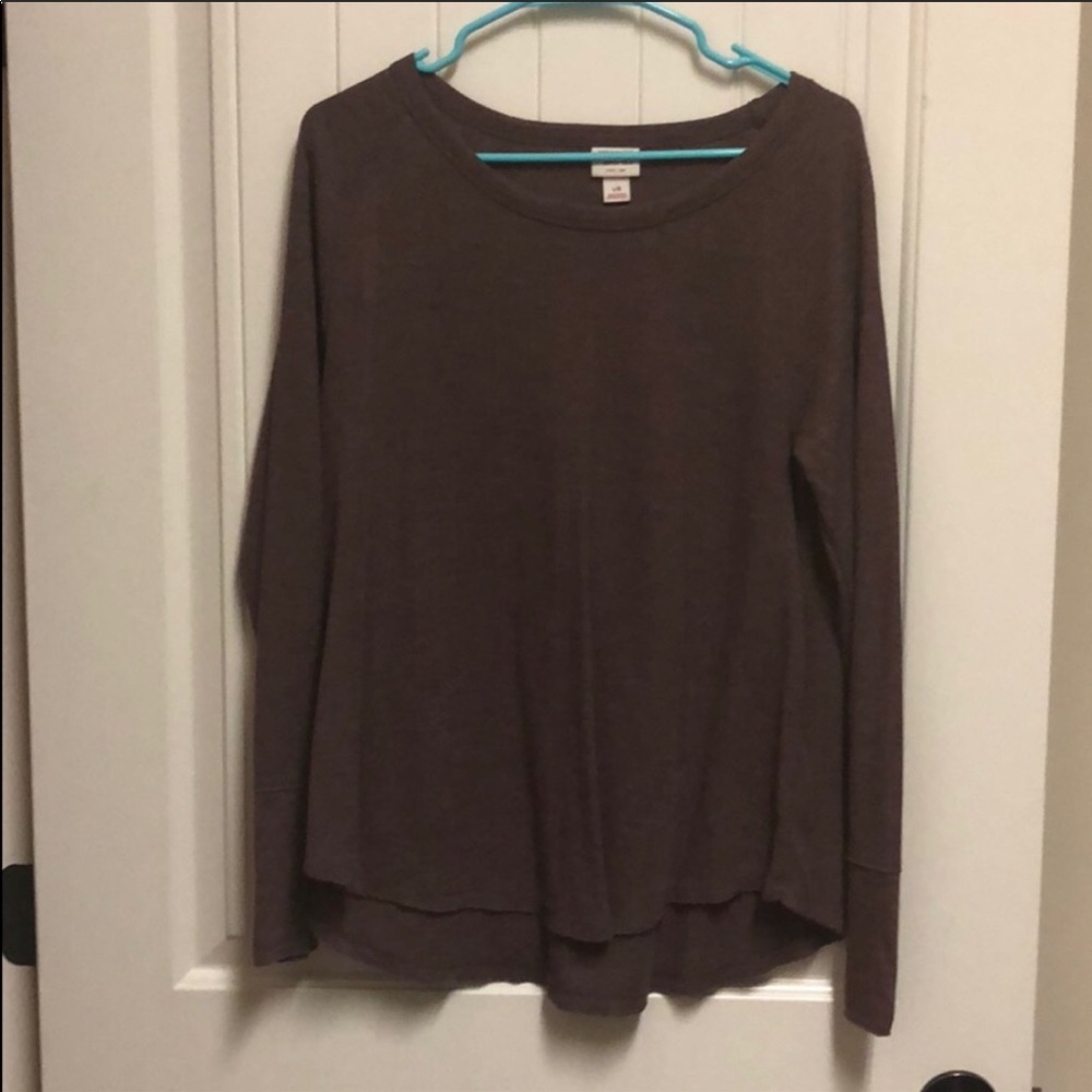 Maroon and Gray Waffle Kint shirt from Target